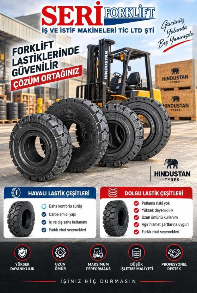 Forklift lastiklerinde güvenilir çözüm ortağınız — Hindustan Tyres